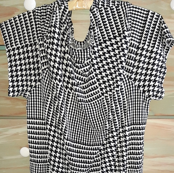 Calvin Klein | Houndstooth Plaid Tunic Top - Picture 11 of 13